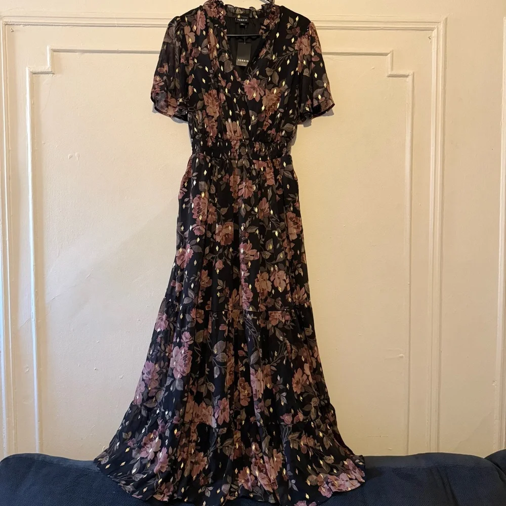 Torrid Floral Black Dress - Picture 8 of 15